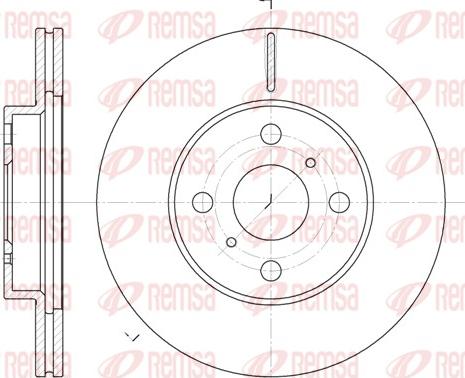 Remsa 6635.10 - Disc frana parts5.com