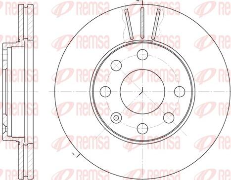 Remsa 6061.10 - Zavorni kolut parts5.com