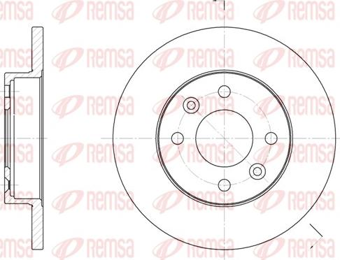 Remsa 6067.00 - Bremsscheibe parts5.com