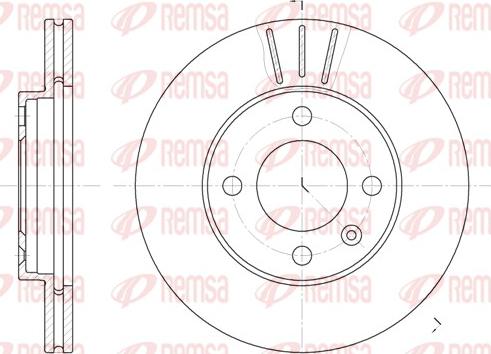 Remsa 6084.10 - Disc frana parts5.com