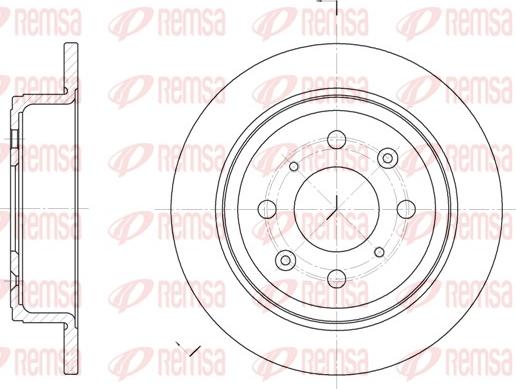 Remsa 6083.00 - Tarcza hamulcowa parts5.com