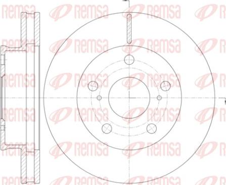 Remsa 61421.10 - Disque de frein parts5.com