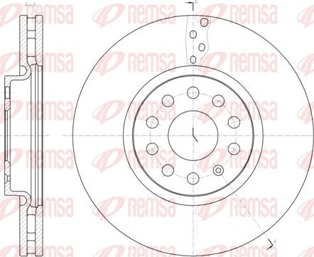 Remsa 61479.10 - Kočioni disk parts5.com