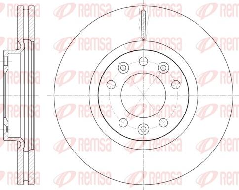 Remsa 61471.10 - Disc frana parts5.com