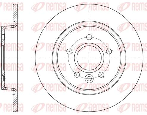 Remsa 61590.00 - Brzdový kotúč parts5.com