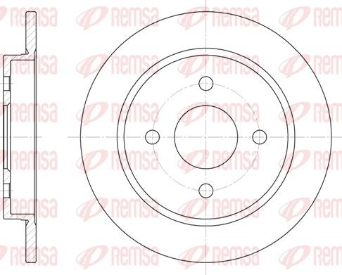 Remsa 6155.00 - Kočni disk parts5.com