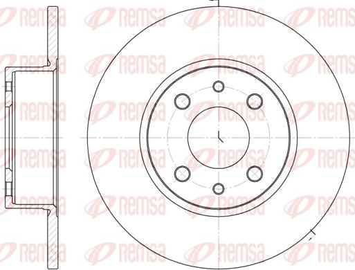 Remsa 6150.00 - Disc frana parts5.com