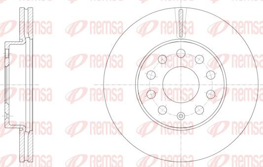 Remsa 61586.10 - Kočioni disk parts5.com