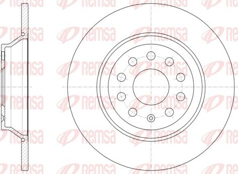 Remsa 61587.00 - Bremsscheibe parts5.com