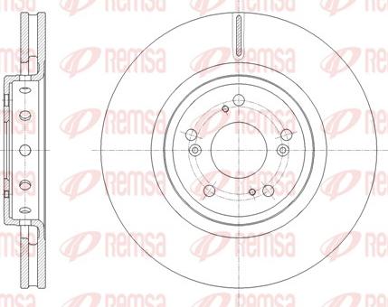 Remsa 61658.10 - Disc frana parts5.com