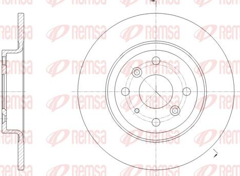 Remsa 61660.00 - Disc frana parts5.com