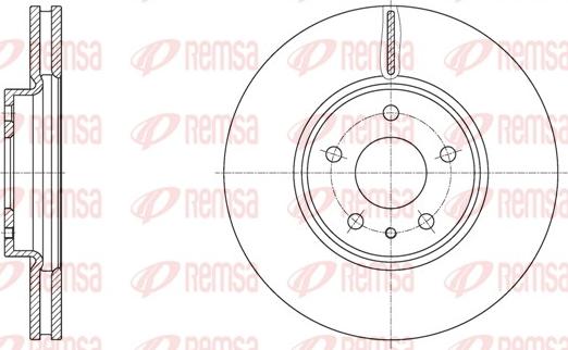 Remsa 61605.10 - Disc frana parts5.com