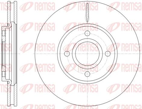 Remsa 61601.10 - Brake Disc parts5.com