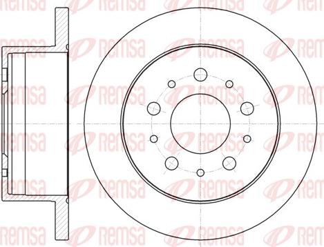 Remsa 61055.00 - Disc frana parts5.com