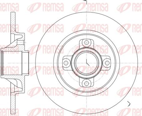 Remsa 61058.00 - Disco de freno parts5.com