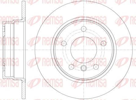 Remsa 61013.00 - Brake Disc parts5.com