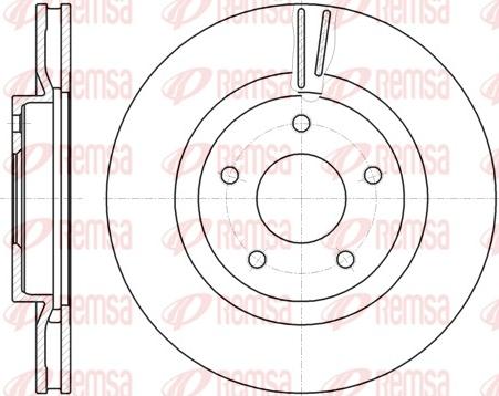 Remsa 61087.10 - Disc frana parts5.com