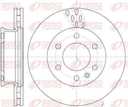 Remsa 61034.10 - Disc frana parts5.com