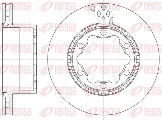 Remsa 61036.10 - Disc frana parts5.com