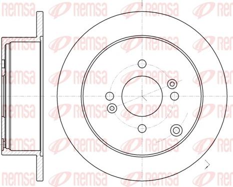 Remsa 61024.00 - Disc frana parts5.com