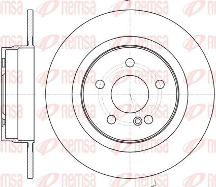 Remsa 61070.00 - Brzdový kotouč parts5.com