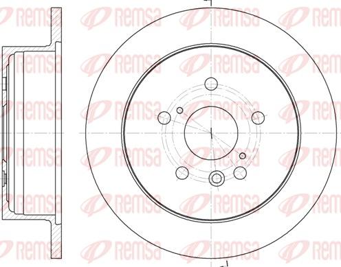 Remsa 61158.00 - Disc frana parts5.com