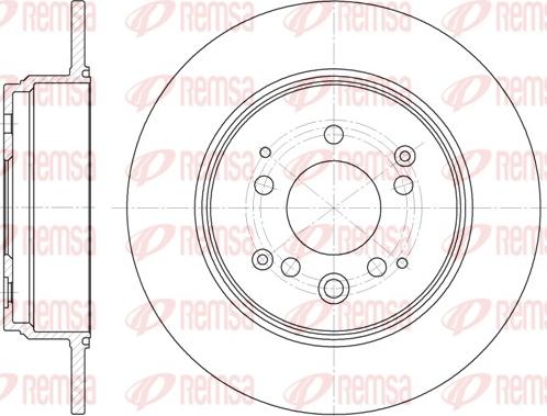 Remsa 61157.00 - Tarcza hamulcowa parts5.com