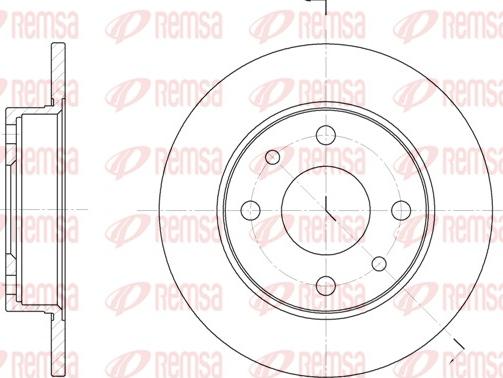 Remsa 6110.00 - Disc frana parts5.com