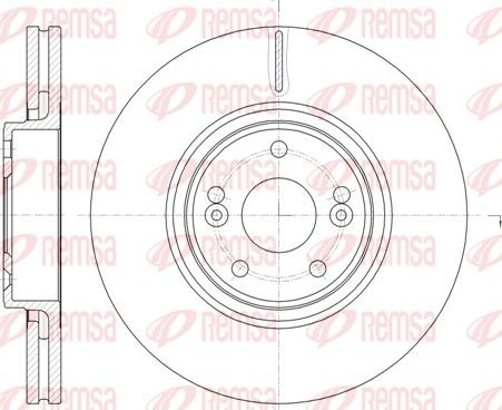 Remsa 61171.10 - Tarcza hamulcowa parts5.com