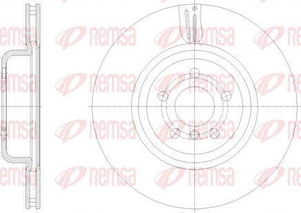 Remsa 61851.10 - Disc frana parts5.com