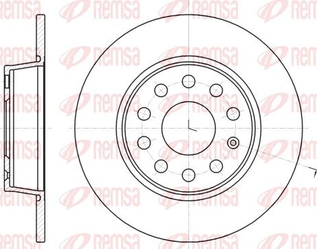 Remsa 61340.00 - Zavorni kolut parts5.com