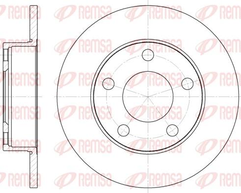 Remsa 6124.00 - Disco de freno parts5.com