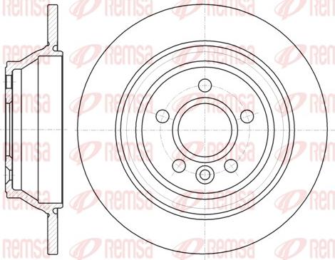 Remsa 61265.00 - Kočioni disk parts5.com