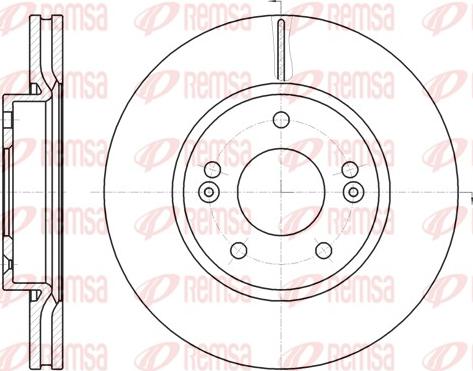 Remsa 61208.10 - Zavorni kolut parts5.com