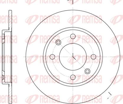 Remsa 6128.00 - Disc frana parts5.com