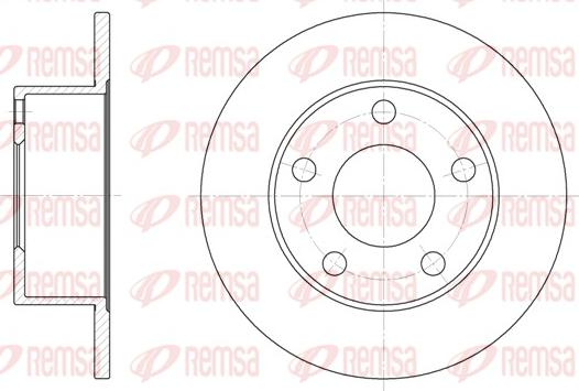 Remsa 6123.00 - Kočioni disk parts5.com