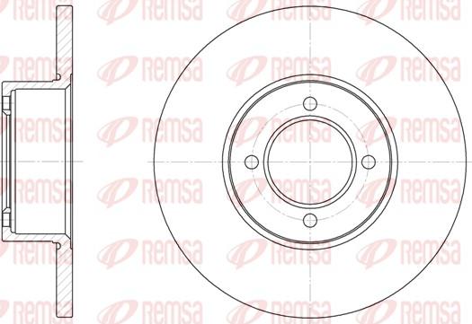 Remsa 6127.00 - Disque de frein parts5.com