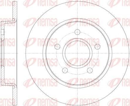 Remsa 6846.00 - Disco de freno parts5.com