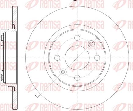 Remsa 6809.00 - Féktárcsa parts5.com