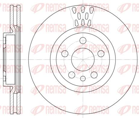 Remsa 6305.11 - Zavorni kolut parts5.com