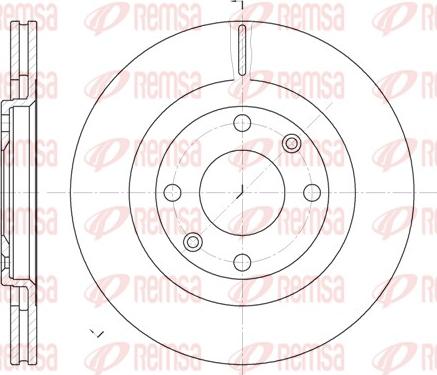 Remsa 6240.10 - Brzdový kotouč parts5.com