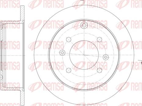 Remsa 6757.00 - Disc frana parts5.com