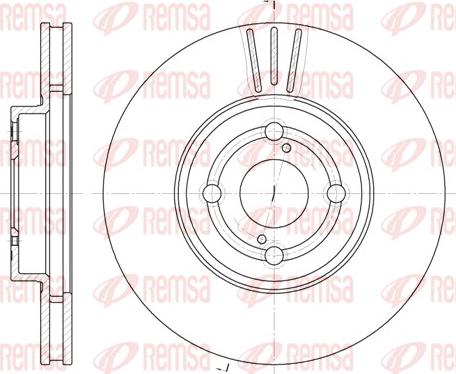 Remsa 6703.10 - Disque de frein parts5.com