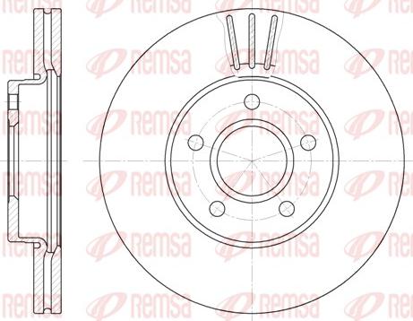 Remsa 6710.10 - Féktárcsa parts5.com