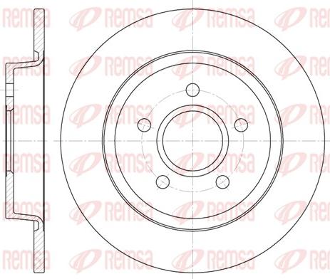 Remsa 6712.00 - Brzdový kotúč parts5.com