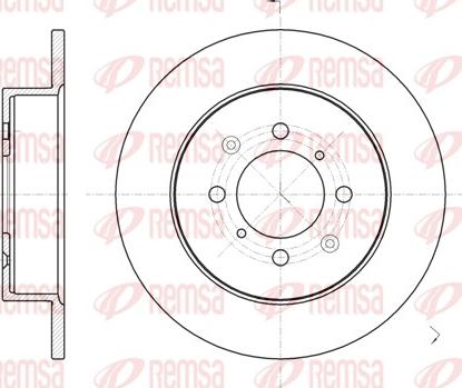 Remsa 6732.00 - Disc frana parts5.com