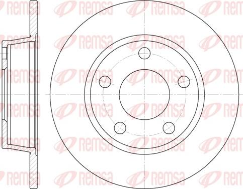 Remsa 6723.00 - Zavorni kolut parts5.com