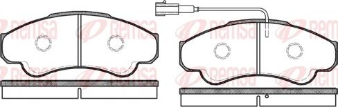 Remsa 0959.01 - Komplet pločica, disk-kočnica parts5.com