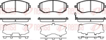 Remsa 0951.11 - Fren balata seti, diskli fren parts5.com