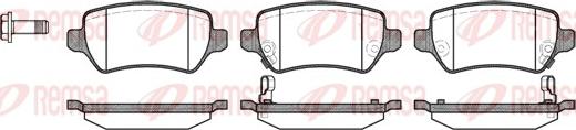 Remsa 0957.02 - Set placute frana,frana disc parts5.com